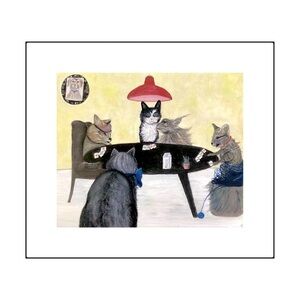 NWT Go Fish Signed Matted Art Print Original Art